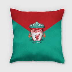 Подушка квадратная Liverpool: Green style, цвет: 3D-принт
