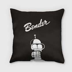 Подушка квадратная Bender Retro, цвет: 3D-принт