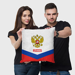 Подушка квадратная Russia Hockey Team, цвет: 3D-принт — фото 2
