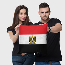 Подушка квадратная Флаг и герб Египта, цвет: 3D-принт — фото 2