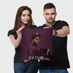 Подушка квадратная Ice Cube: LA, цвет: 3D-принт — фото 2