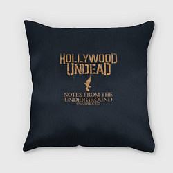 Подушка квадратная Hollywood Undead: Underground, цвет: 3D-принт