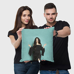 Подушка квадратная Selena Gomez, цвет: 3D-принт — фото 2