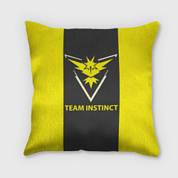 Подушка квадратная Team instinct, цвет: 3D-принт