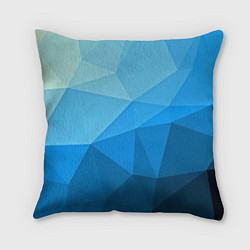 Подушка квадратная Geometric blue, цвет: 3D-принт