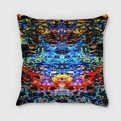 Подушка квадратная Психоделика, цвет: 3D-принт