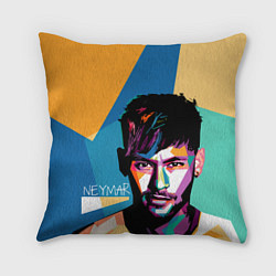 Подушка квадратная Neymar Polygons, цвет: 3D-принт