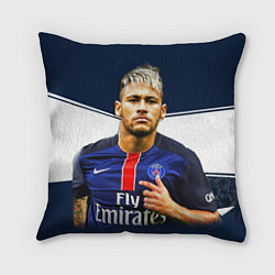 Подушка квадратная Neymar: Fly Emirates, цвет: 3D-принт