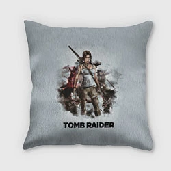 Подушка квадратная TOMB RAIDER, цвет: 3D-принт