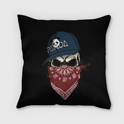 Подушка квадратная Bandit Skull, цвет: 3D-принт