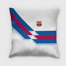 Подушка квадратная FC Barcelona, цвет: 3D-принт