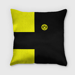 Подушка квадратная BVB FC: Black style, цвет: 3D-принт