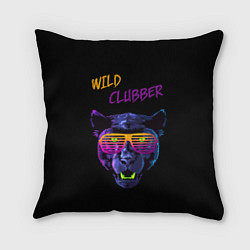 Подушка квадратная Wild Clubber, цвет: 3D-принт