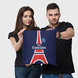 Подушка квадратная FC PSG: Paris Original, цвет: 3D-принт — фото 2