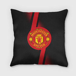 Подушка квадратная FC Manchester United: Storm, цвет: 3D-принт