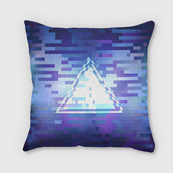 Подушка квадратная Digital Glitch, цвет: 3D-принт