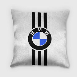 Подушка квадратная BMW: Black Strips, цвет: 3D-принт