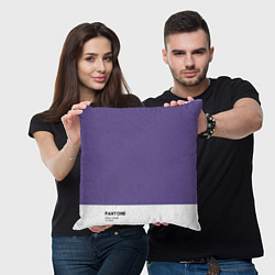 Подушка квадратная Pantone: Ultra Violet, цвет: 3D-принт — фото 2