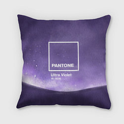 Подушка квадратная Pantone: Ultra Violet Space, цвет: 3D-принт