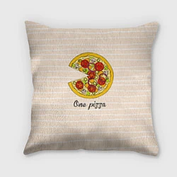 Подушка квадратная One Love - One pizza