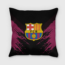 Подушка квадратная Barcelona FC: Sport Fashion, цвет: 3D-принт