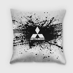 Подушка квадратная Mitsubishi: Black Spray, цвет: 3D-принт