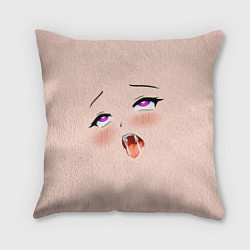 Подушка квадратная Ahegao Face, цвет: 3D-принт