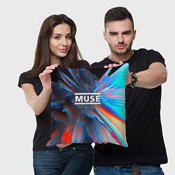 Подушка квадратная Muse: Colour Abstract, цвет: 3D-принт — фото 2