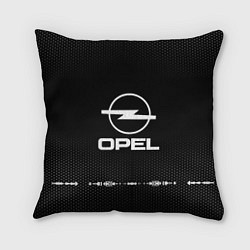 Подушка квадратная Opel: Black Abstract, цвет: 3D-принт