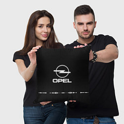 Подушка квадратная Opel: Black Abstract, цвет: 3D-принт — фото 2
