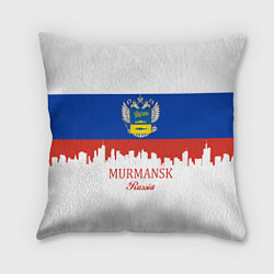 Подушка квадратная Murmansk: Russia, цвет: 3D-принт