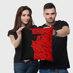 Подушка квадратная R6S: Red Soldier Style, цвет: 3D-принт — фото 2