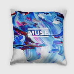 Подушка квадратная MUSE: Blue Colours, цвет: 3D-принт