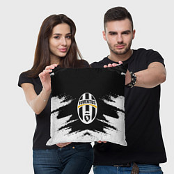 Подушка квадратная FC Juventus, цвет: 3D-принт — фото 2
