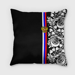 Подушка квадратная Россия: цветочная коллекция, цвет: 3D-принт