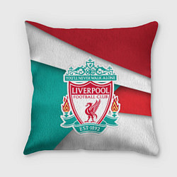 Подушка квадратная FC Liverpool, цвет: 3D-принт