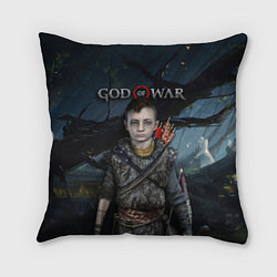 Подушка квадратная God of War: Atreus, цвет: 3D-принт