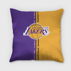 Подушка квадратная NBA: LA Lakers, цвет: 3D-принт