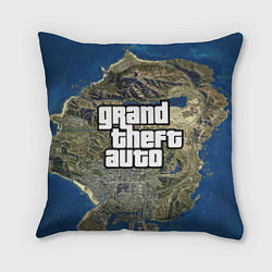 Подушка квадратная GTA, цвет: 3D-принт