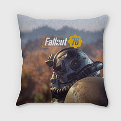 Подушка квадратная Fallout 76, цвет: 3D-принт