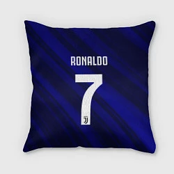Подушка квадратная Ronaldo 7: Blue Sport, цвет: 3D-принт