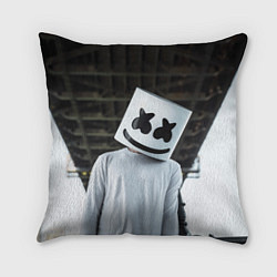 Подушка квадратная Marshmallow DJ, цвет: 3D-принт