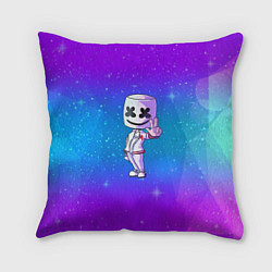 Подушка квадратная Marshmello: Spaceman, цвет: 3D-принт