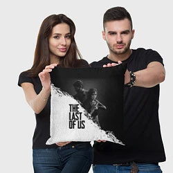 Подушка квадратная The Last of Us: White & Black, цвет: 3D-принт — фото 2