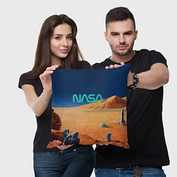 Подушка квадратная NASA on Mars, цвет: 3D-принт — фото 2