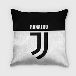 Подушка квадратная Ronaldo Juve, цвет: 3D-принт