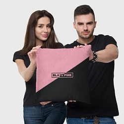 Подушка квадратная Black Pink, цвет: 3D-принт — фото 2
