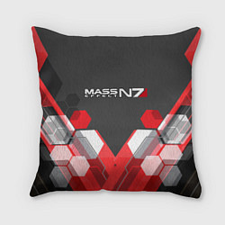 Подушка квадратная Mass Effect: N7 Soldier, цвет: 3D-принт