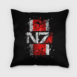 Подушка квадратная Mass Effect N7