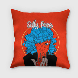 Подушка квадратная Sally Face: Bloody Horror, цвет: 3D-принт